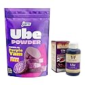 Tasty Kitchen Combo Set Jans Ube Purple Yam Powder 5 oz. & Butterfly Ube Purple Yam Flavoring Extract 2 oz. with Mini Refrigerator Magnet