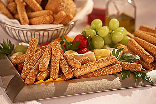 Clown Global Brands Sesame Breadsticks | 300-Count Case | Two Breadsticks per Individually Wrapped Pack | No Additives or Preservatives | Baked