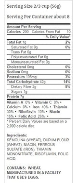 Creamette Large Rings Pasta Noodles 16 oz Box (4 boxes)
