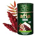 Afia - Ground Sumac Spice | Sumac Powder Pantry Spice for Middle Eastern Dishes, Meals and Cuisine | Premium Middle Eastern Spices (2.5oz)