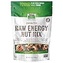 NOW Foods, Raw Energy Nut Mix, Unsalted Mix of Raisins, Walnuts, Peacans, Almonds, Pumpkin Seeds and Cashews, Great-Tasting, Source of Iron, 16-Ounce