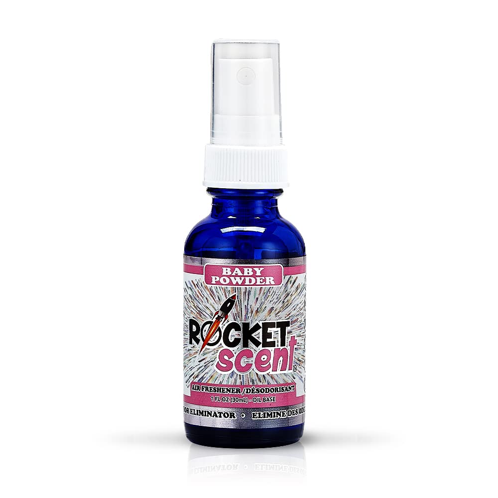 ROCKET SCENT 100% CONCENTRATED OIL BASE AIR FRESHENER 1oz. (Baby Powder)