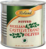 Roland Foods Castelvetrano Pitted Olives, Specialty Imported Food, 2 Lb 13.8 Oz Can