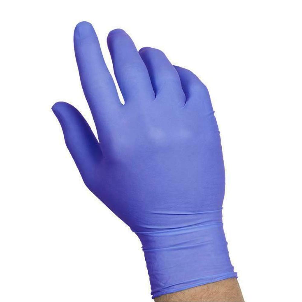 SYSCO HIGH Performance Nitrile Gloves Large Powder Free, Blue, Clear, 100 Count
