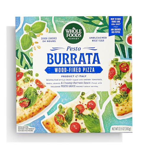 Whole Foods Market Burrata Pesto Pizza, 13.5 OZ