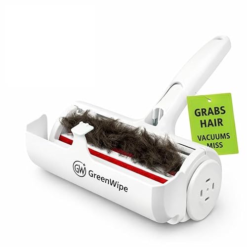 Pet Hair Remover Roller - Reusable Lint Roller for Dog & Cat Hair - No Batteries or Sticky Tape Needed - Works on Furniture, Couch, Carpet, Car Seats