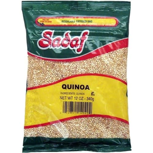 Sadaf Quinoa - Quinoa Grains for Cooking & Food Flavoring - Middle Eastern Cuisine - Kosher - 12 oz Resealable Bag
