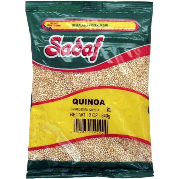 Sadaf Quinoa - Quinoa Grains for Cooking & Food Flavoring - Middle Eastern Cuisine - Kosher - 12 oz Resealable Bag