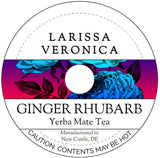 Ginger Rhubarb Yerba Mate Tea (Single Serve K-Cup Pods) (12 pods, ZIN: 576582) - 3 Pack
