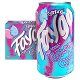 Faygo Cotton Candy Soda | Sweet Carnival Treat in a Can | 12-Pack of 12oz Cans | Vibrant, Caffeine-Free Soft Drink Bursting with Classic Blue Cotton