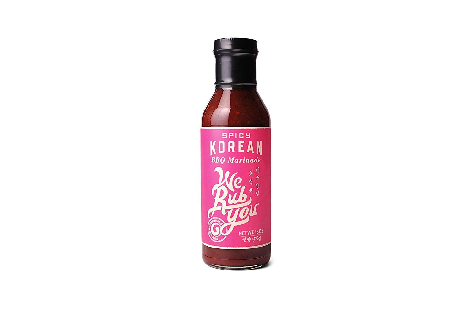 We Rub You Spicy Korean BBQ Bulgogi Marinade & Sauce 15 OZ (Spicy, Pack - 6)