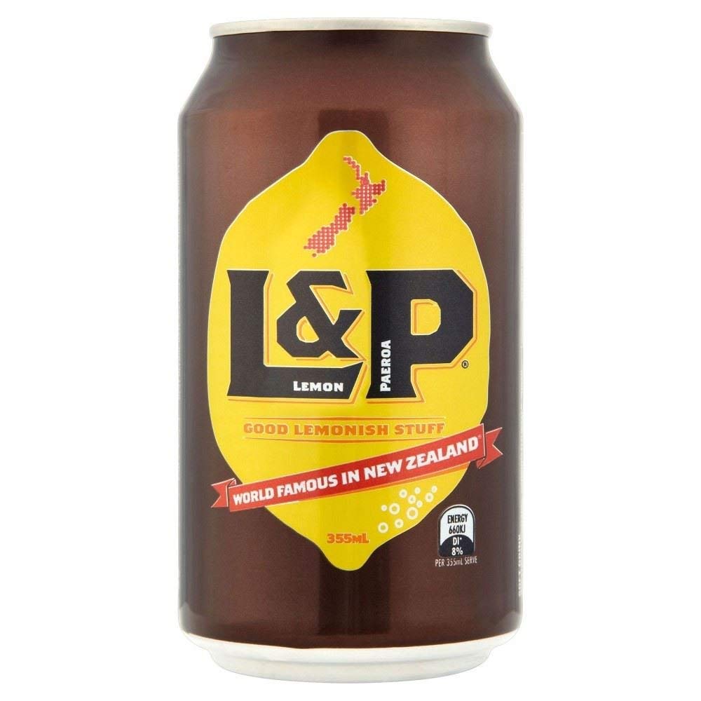 L&P Lemon & Paeroa Soft Drink (355ml) - Pack of 6