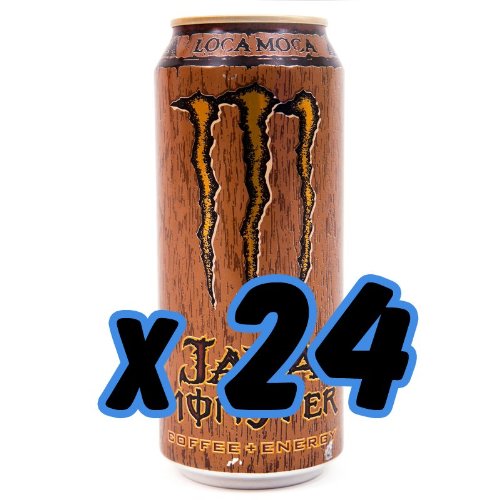 Monster Energy Drink, Java Monster Coffee + Energy Drink, Loca Moca, 16-Ounce Cans (Pack of 24)