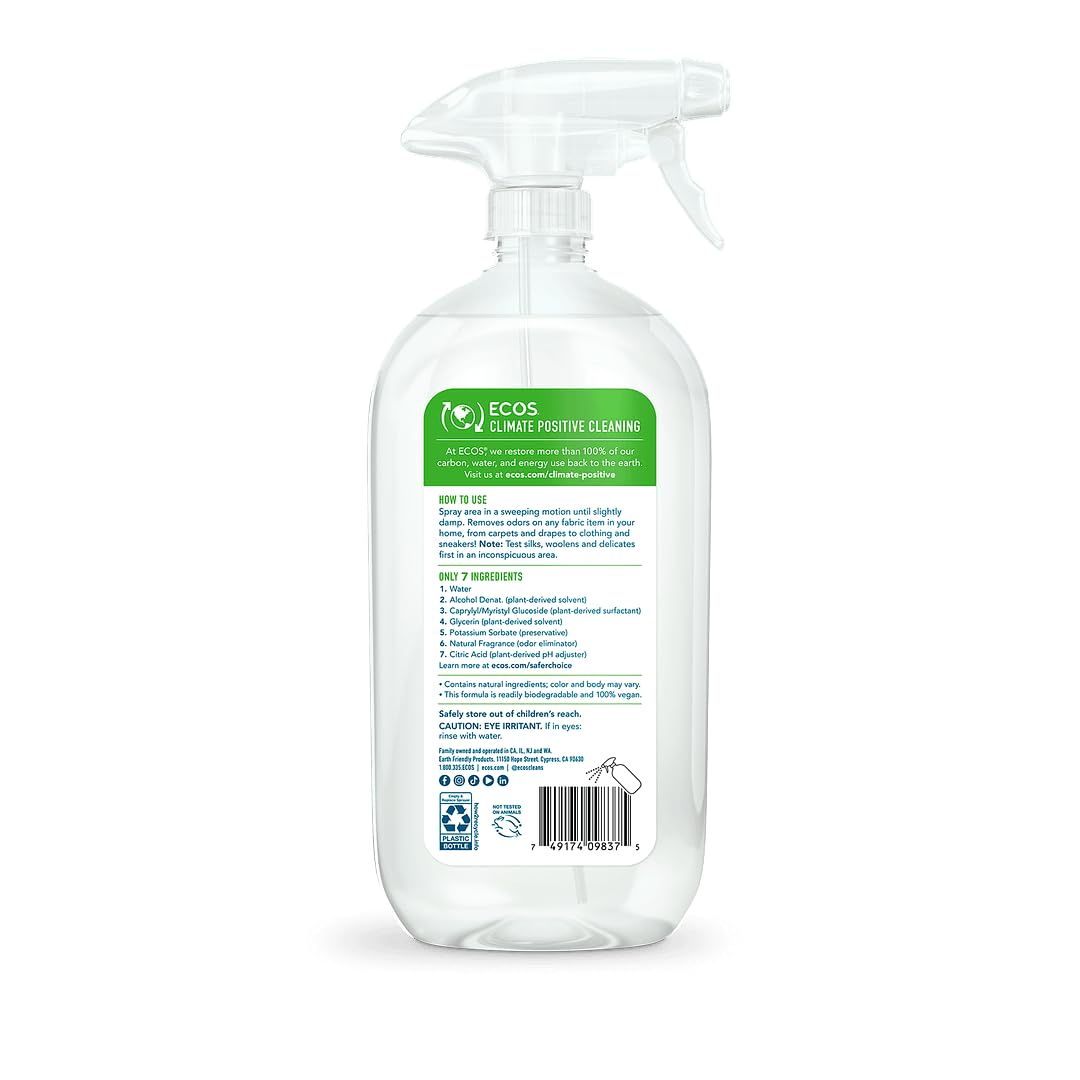 ECOS Breeze Lemongrass Fabric Refresher & Odor Eliminator, 20 fl. oz.