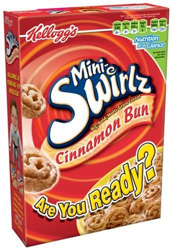 Kellogg's Mini Swirlz Cinnamon Cereal, 12.7-Ounce Box