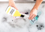 Scrubbly Cleano Grigio Kitchen & Household Cleaning Sponge in Yellow, Gift for The Tidy Wine Lover