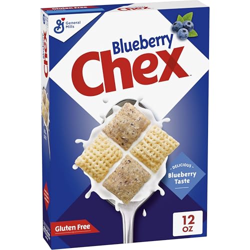 Blueberry Chex Cereal, Gluten Free Breakfast Cereal, Made with Whole Grain, 12 oz