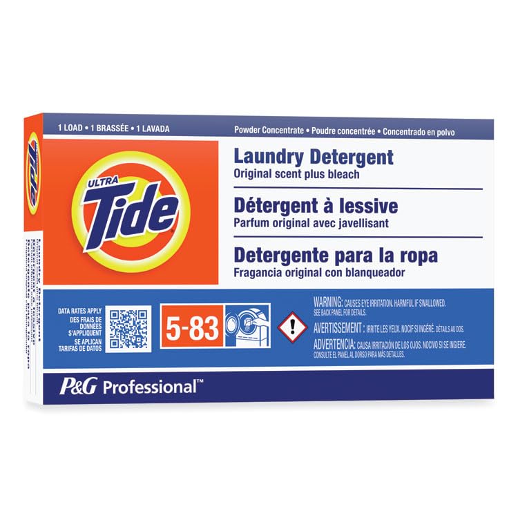 Procter & Gamble 08921 Powder Laundry Detergent Plus Bleach, Original Scent, 1.4 Oz Vending Box, 156/carton