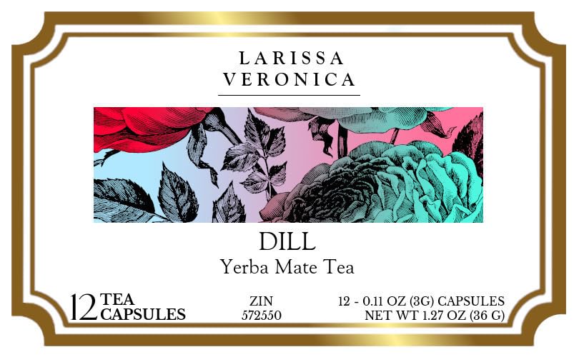Dill Yerba Mate Tea (Single Serve K-Cup Pods) (12 pods, ZIN: 572550) - 2 Pack