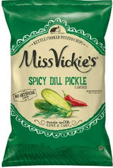 Kettle Cooked Potato Chips by Miss Vickie's Value Pack Bundled by SUPERDEALS | 1.375 Oz Bag | Spicy Dill Pickle | Pack of 16 with mystery bonus gift