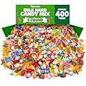 Bulk Hard Candy Variety Pack - 5 Pound Assorted Candy Mix (Approx. 400 Pieces) Individually Wrapped Classic Fruit & Mint Flavored Candies