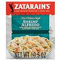 Zatarain’s Shrimp Alfredo Frozen Dinner, Savory Shrimp and Linguine Pasta in a Zesty, Creamy Sauce, Microwave in 5 Minutes, Individual Frozen Meal