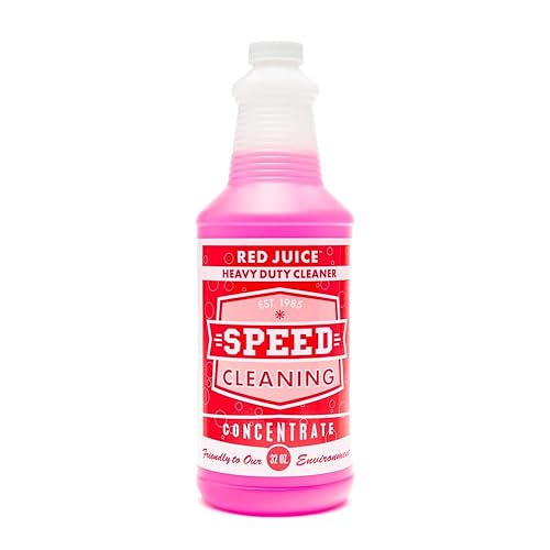 Speed Cleaning Red Juice All-Purpose Cleaner, Degreaser, Non-Toxic, Biodegradable, Commercial Strength, 32 oz Concentrate Refill