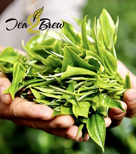 Tea2Brew | Jasmine Green & Pure Ceylon Green Tea | Whole Leaf loose tea 100g (3.5oz) each | Pack of 2