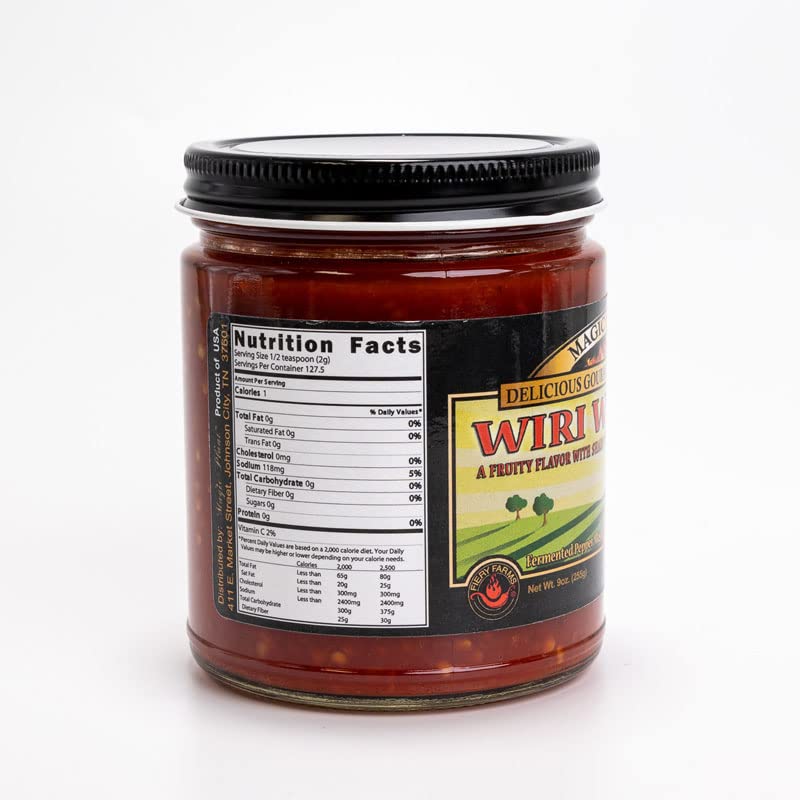 Wiri Wiri Chili Pepper Mash (Hot Cherry Bomb) by Magic Plant - Explore Exotic South American Flavors - Medium Heat Tasty Fruity Flavor - Make