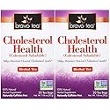 Bravo Tea Cholesterol Health Herbal Tea Caffeine Free, 20 Tea Bags, 2 Count