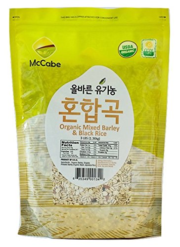 McCabe Organic Grain, 3-Pound (2-Pack) (White Rice and Mixed Barley & Black Rice) | USDA and CCOF Certified | Product of USA