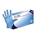 DASH Box of 100 - BLU100XS BLU100 Nitrile Exam Gloves - Light Blue - 4.3 mil