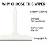 2PCS Multi-Purpose Plastic Squeegees Wipers - Streak-Free Cleaning for Glass, Mirrors & More!