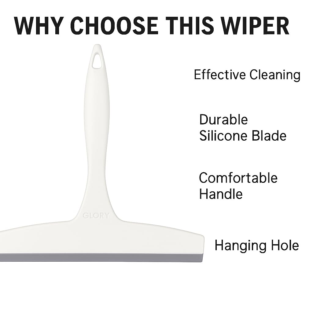 2PCS Multi-Purpose Plastic Squeegees Wipers - Streak-Free Cleaning for Glass, Mirrors & More!