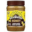 SunButter Honey Sunflower Seed Butter, 16 oz Nut-Free Spread with 5g Plant-Based Protein, Roasted Rich & Savory Flavor, Smooth Texture | Vegan