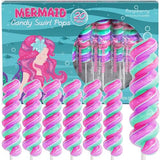 Mermaid Lollipops- Swirl Lollipops Mermaid Candy For Little Mermaid Party Favors & Mermaid Party Supplies - Mermaid Suckers (20 Count (Pack of 1))