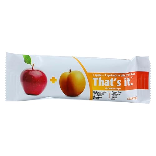 That's It Apple and Apricot Fruit Bar 1.2oz (Pack of 12) ( Value Bulk Multi-pack)48