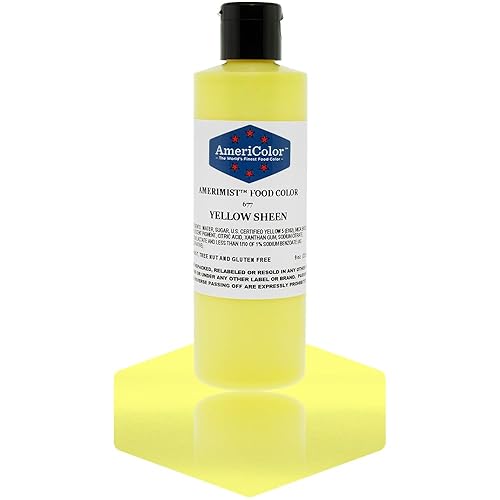 AmeriColor Amerimist Airbrush Color 9 Ounce, Yellow Pearl Sheen