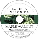 Maple Walnut Medium Roast Coffee (Single Serve K-Cup Pods) (Gourmet, Naturally Flavored, Whole Coffee Beans) (12 pods, ZIN: 575256)