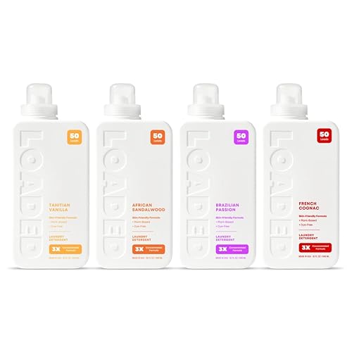 Loaded Laundry Detergent, Cologne & Perfume Scented | Best Sellers Pack | 200 Loads | Plant-Based | Made in USA