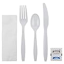 Karat U2204W PS Cutlery Kits Salt & Pepper - White (Case of 250)