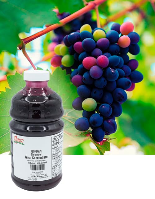 Nature Blessed 100% Zinfandel Red Grape Juice Concentrate - 2 Quarts (2/32 fl oz bottles), Applications: Home Wine Making, Home Brewing, Distilling
