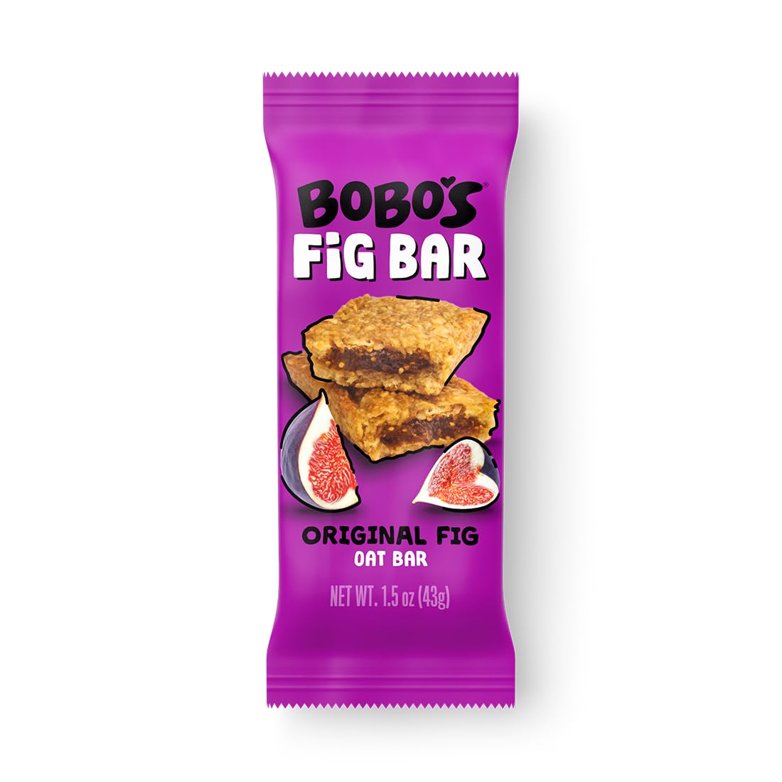Bobo's Fig Bars, Original Fig, Vegan Friendly, Kosher, Gluten Free & Non-GMO, 7.5 Ounce (Pack of 6)
