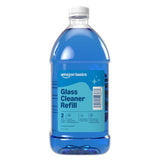 Amazon Basics Glass Cleaner Refill, Streak-Free, Cleans Windows and Mirrors with Sparkling Shine, Economical, 67.6 Fl Oz, 1-Pack