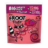 The FROOT Thief Real Fruit Snack Whips BIG Variety Pack, Nut Free, Individual Bags for Kids School Lunches, 10xStrawberry, 10xMixed Berry