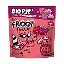 The FROOT Thief Real Fruit Snack Whips BIG Variety Pack, Nut Free, Individual Bags for Kids School Lunches, 10xStrawberry, 10xMixed Berry