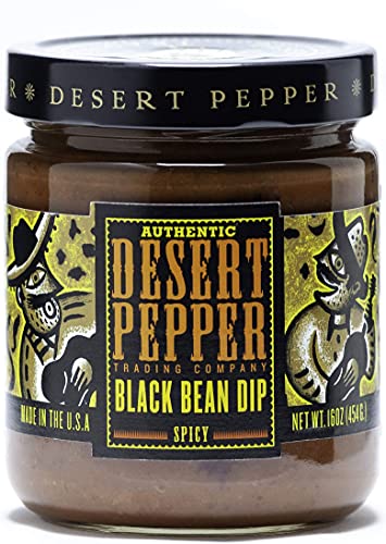 Desert Pepper Trading Company , Spicy Dip, Black Bean, 16 Ounce