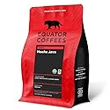Equator Coffees, Mocha Java Blend, Organic Whole Bean Coffee, Medium Dark Roast, Fresh Roasted, Dark Chocolate & Berry Flavor Notes, Sustainable