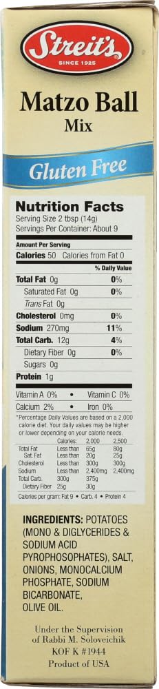 Streit's Mix Matzo Ball Mix - Gluten-Free - 4.5 ounce (Pack of 3)