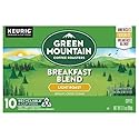 Green Mountain Coffee Roasters, Light Roast, Breakfast Blend, Coffee, K-Cup Pods, 10 Count